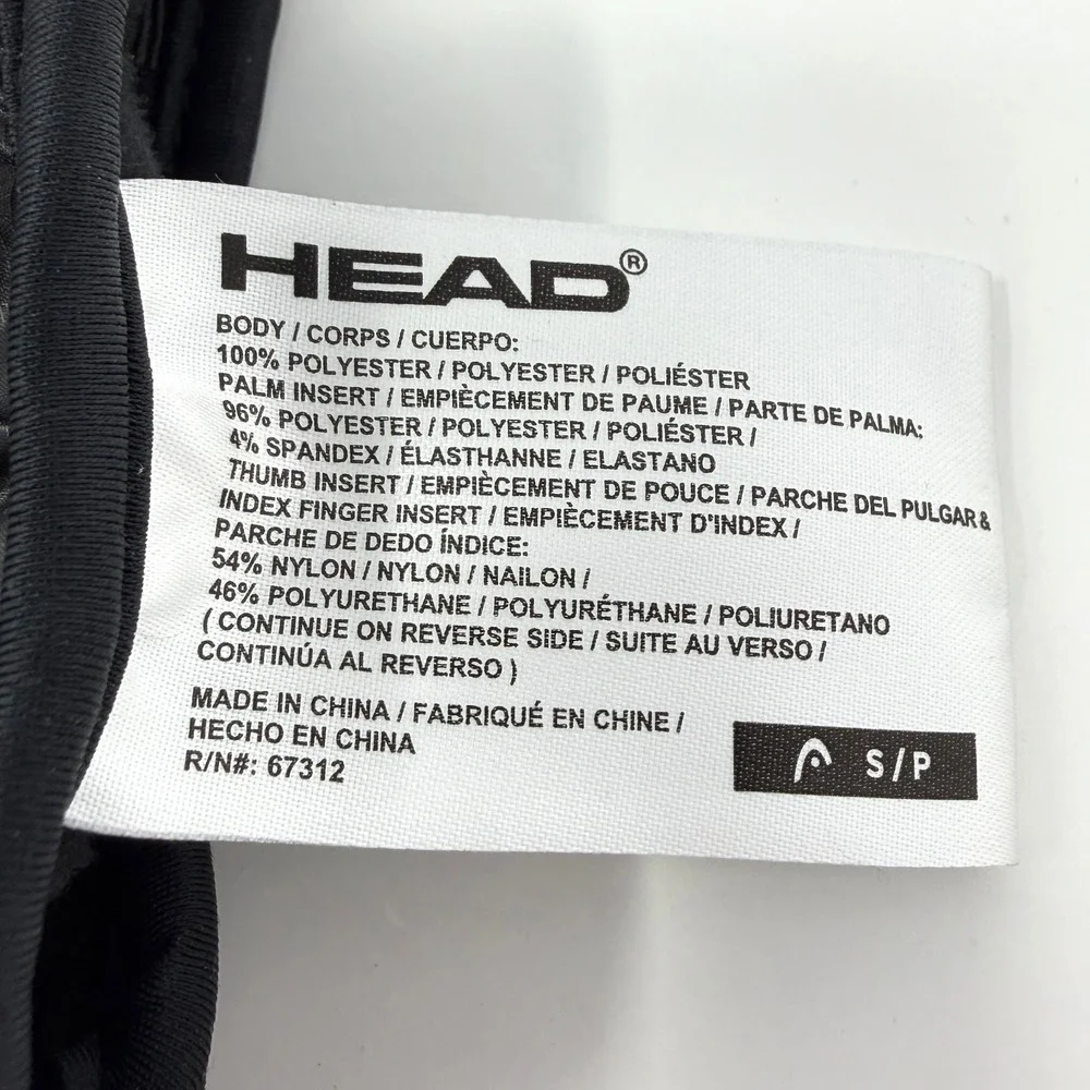 HEAD Waterproof Hybrid Gloves Womens ThermalFur Touchscreen Black S/P